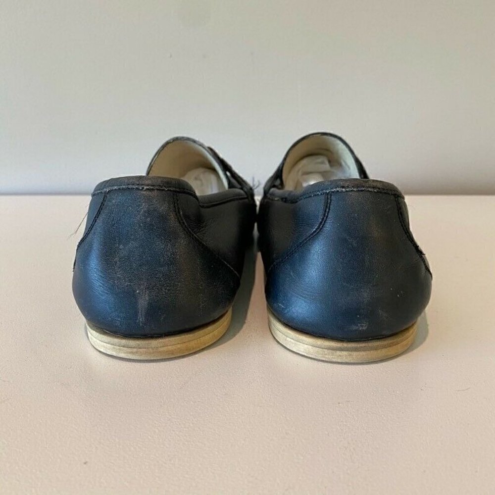 Gucci Loafers Shoes Blue Leather Slip-On Moc Toe 9 - Picture 9 of 10
